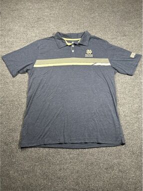 Colosseum Notre Dame Irish Men's Polo Shirt Size L